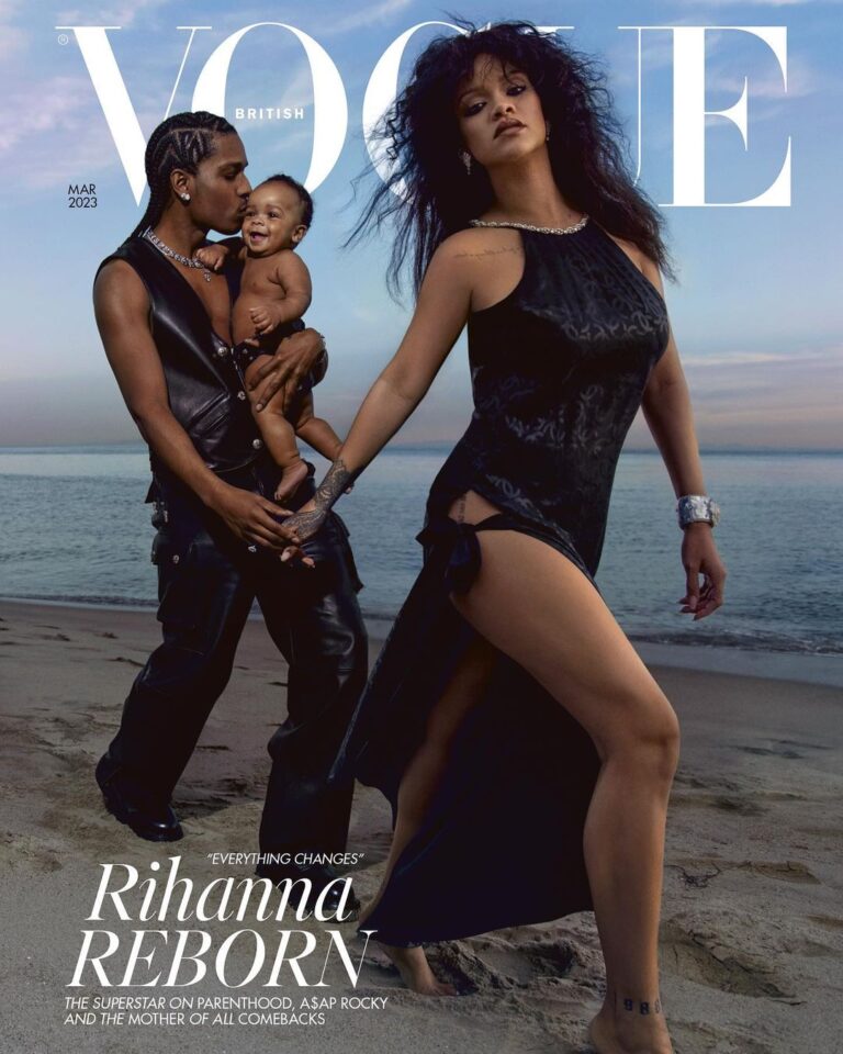 RIHANNA Y A$AP ROCKY PRESENTAN A SU BEBÉ EN BRITISH VOGUE
